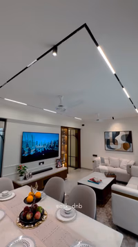 Bhagwati Eleganza, Ghansoli - Living Room Interior Design