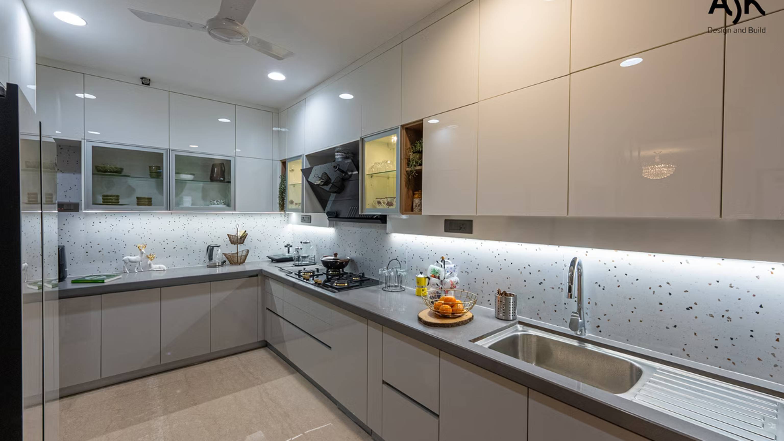 Modular kitchen design at Oberoi Enigma, Mulund by ASK Design and Build