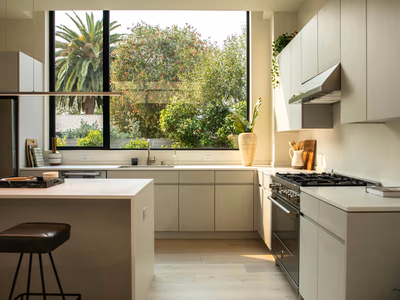 Modern modular kitchen design featuring efficient storage solutions and ergonomic workflow layout