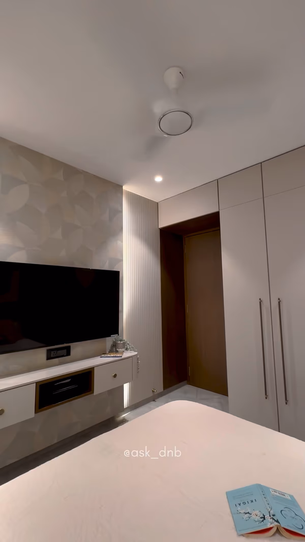 Bhagwati Eleganza, Ghansoli - Parents Bedroom Interior Design