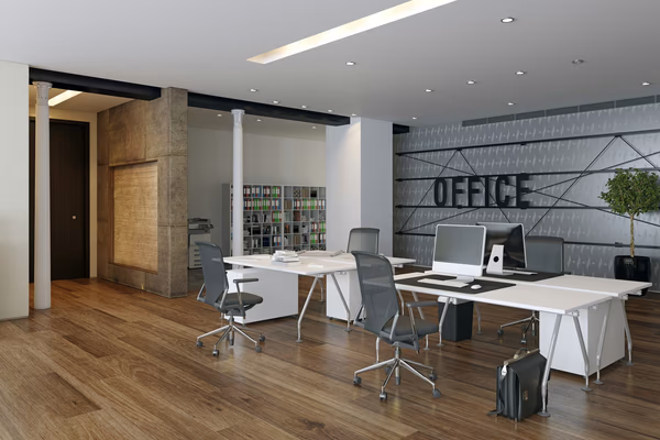 Modern commercial space with sleek design