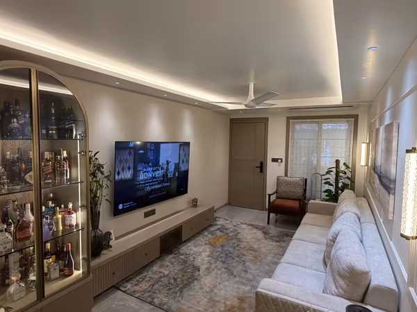 Shivgad, Vashi - Compact 3BHK Row House Villa Interior Design